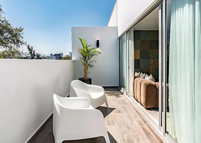 Apartamento 4br For 10 Terrace Living In Roma Norte