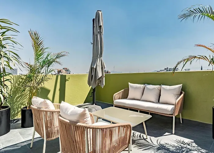 Apartamento 4br For 10 Terrace Living In Roma Norte